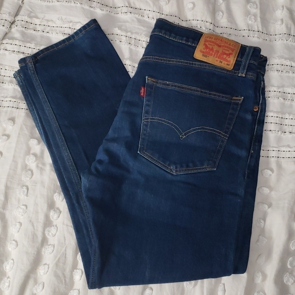 Levi's men's 502 36 x 30 jeans blue